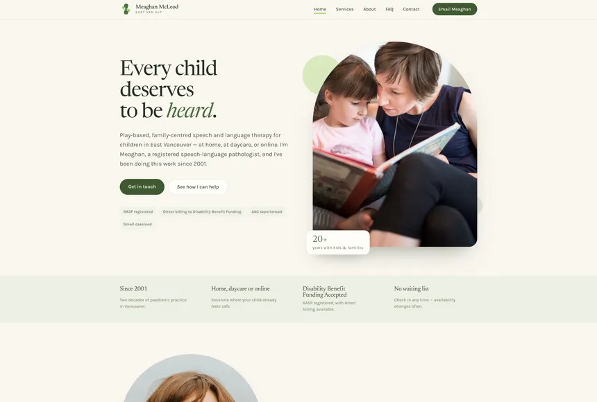 East Van SLP website