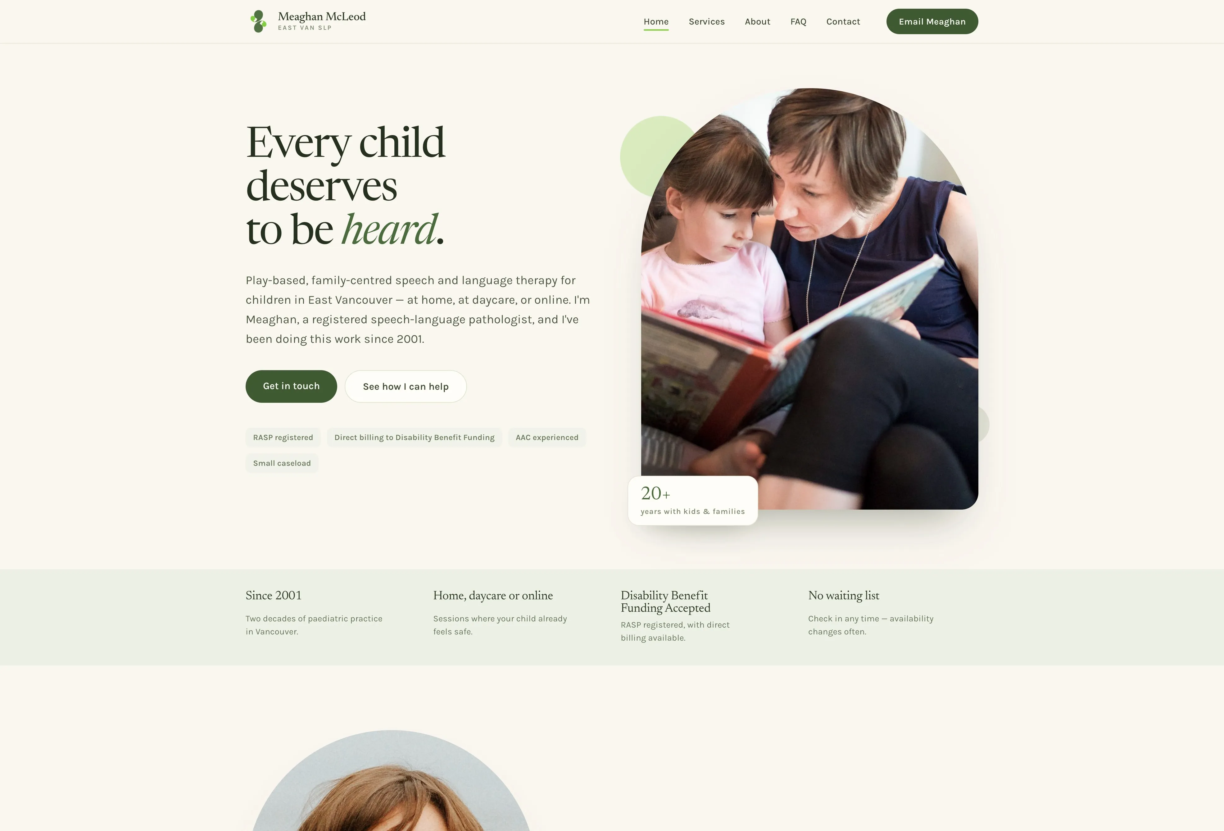 East Van SLP · live site